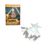 Χριστουγεννιάτικο δέντρο από φωτάκια θερμό χρώμα LED 3.5m - Star waterfall lights - Image 2