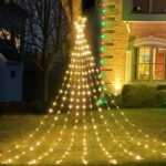 Χριστουγεννιάτικο δέντρο από φωτάκια θερμό χρώμα LED 2.5m - Star waterfall light - Image 2