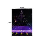 Χριστουγεννιάτικο δέντρο από φωτάκια πολύχρωμα LED 2.5m - Star waterfall light - Image 3