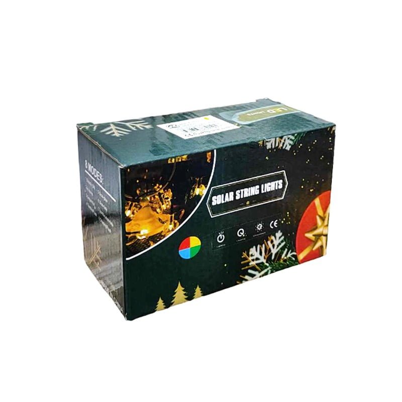 082288-1 Χριστουγεννιάτικα Ηλιακά Λαμπάκια με Φωτοβολταϊκό Πάνελ 6.5m Θερμό Χρώμα - Christmas LED solar string lights warm light - Image 8