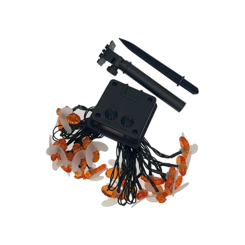 082288-5 Χριστουγεννιάτικα Ηλιακά Λαμπάκια με Φωτοβολταϊκό Πάνελ 6.5m Θερμό Χρώμα - Christmas LED solar string lights warm light - Image 4