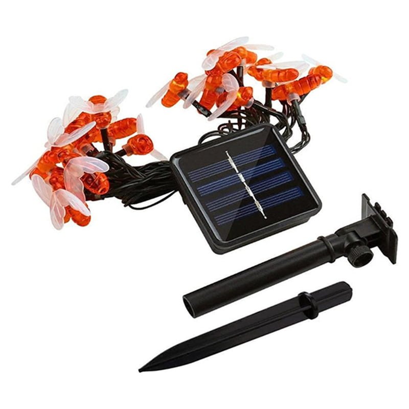 082288-7 Χριστουγεννιάτικα Ηλιακά Λαμπάκια με Φωτοβολταϊκό Πάνελ 6.5m Θερμό Χρώμα - Christmas LED solar string lights warm light - Image 6