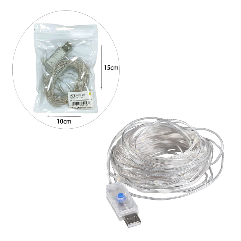 082290-4 LED λαμπάκια USB με διακόπτη RGB 5Μ - LED USB color light strip RGB - Image 7