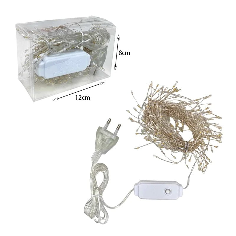 082297-1 Λαμπάκια Σε Σειρά Με Καλώδιο Χαλκού πολύχρωμο 5Μ - Color light strip RGB - Image 4