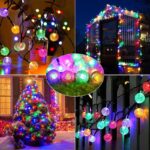 Χριστουγεννιάτικα Ηλιακά Λαμπάκια με Φωτοβολταϊκό Πάνελ 6.5m Πολύχρωμα Χρώμα - Christmas LED solar string lights RGB - Image 3