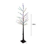 Led Φωτιζόμενο Χριστουγεννιάτικο Δέντρο Καφέ RGB 180cm - Led Christmas Tree White RGB - Image 4