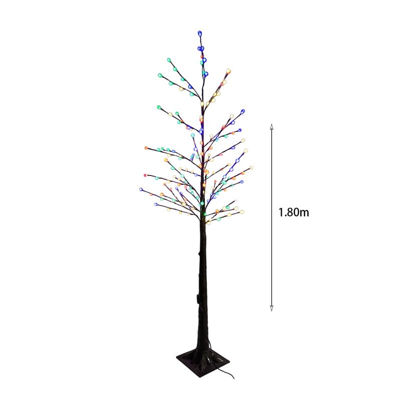 082311-1 Led Φωτιζόμενο Χριστουγεννιάτικο Δέντρο Καφέ RGB 180cm - Led Christmas Tree White RGB - Image 4