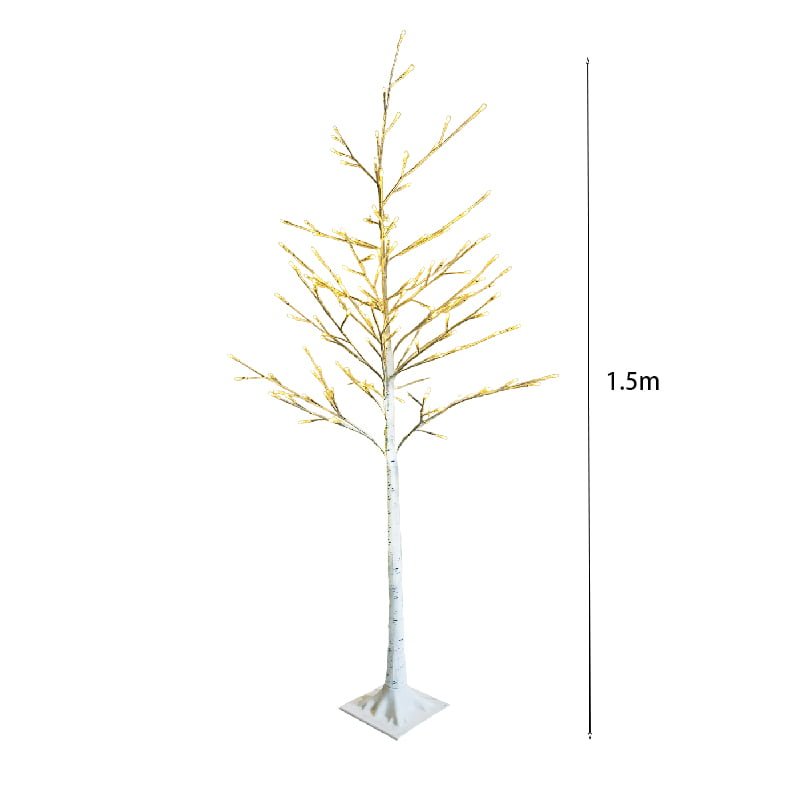 082317-1 Led Φωτιζόμενο Χριστουγεννιάτικο Δέντρο Λευκό Με Θερμό Φωτισμό 150cm - Led Christmas Tree White With Warm Lighting - Image 3