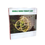 Χριστουγεννιάτικο Διακοσμητικó Αστέρι Φωτιζόμενο Πλαστικό RGB - Christmas Double Round Pendant Light - Image 2