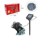 Χριστουγεννιάτικα Ηλιακά Λαμπάκια με Φωτοβολταϊκό Πάνελ 20m 200L Ψυχρό Χρώμα - Christmas solar LED lights White Color - Image 4