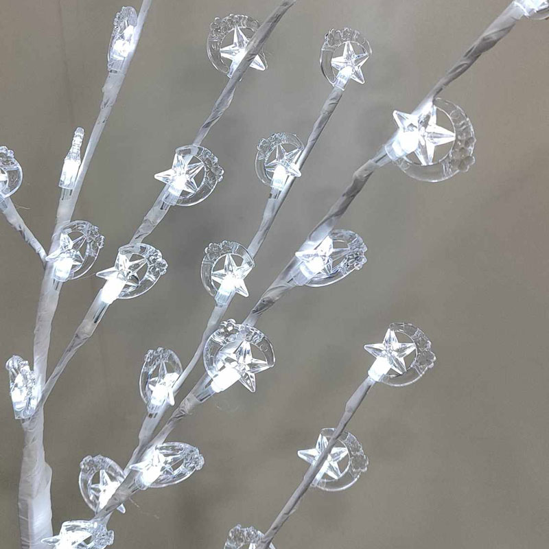 082337-6 Χριστουγεννιάτικο Φωτιζόμενο Δέντρο Διακοσμητικό με 66 LED Ψυχρό Χρώμα 1.5m - Christmas decorative tree white light - Image 6