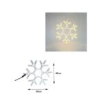 Χιονονιφάδα Led Θερμό Φως με καλώδιο - Christmas snowflake light LED - Image 4