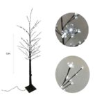 Led Φωτιζόμενο Χριστουγεννιάτικο Καφέ Δέντρο Με Ψυχρό Φωτισμό 1.50(h)cm 112LED  - Chistmas LED tree - Image 2