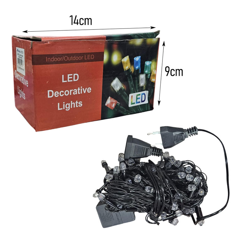 082357-1 Χριστουγεννιάτικα Λαμπάκια LED 10m με 100 Λαμπάκια με Λευκό/Ψυχρό Χρώμα- LED Decorative Lights - Image 3