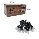 Ηλιακά Φωτάκια LED με Κίτρινο/Θερμό Φως- Solar LED String Lights - Image 3