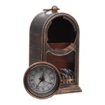 Διακοσμητικό Φωτιστικό Τζάκι με Ρολόι - Led Fireplace Lantern SP-14 - Image 3