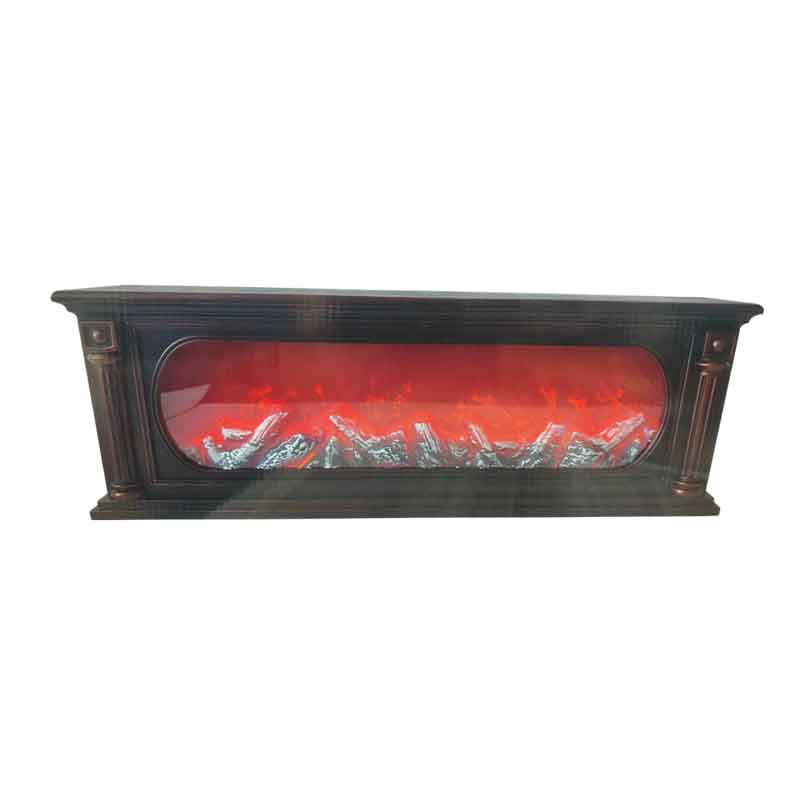 094014 Διακοσμητικό LED Τζάκι 64cm – LED Fireplace Lantern - Image 2