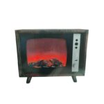 Διακοσμητικό Τζάκι LED σε Σχέδιο Τηλεόρασης – LED Fireplace Lantern Retro TV Design - Image 2