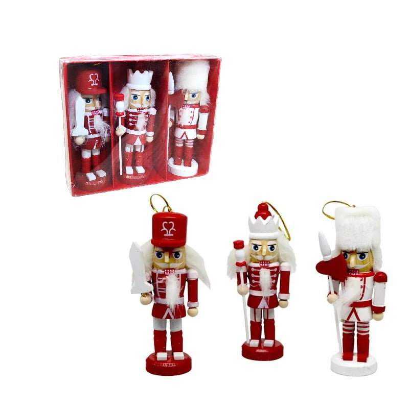 290046-1 Ξύλινα χριστουγεννιάτικα στρατιωτάκια - Christmas soldier deco - Image 1