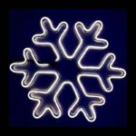 Χιονονιφάδα Led Θερμό Φως με καλώδιο - Christmas snowflake light LED - Image 2