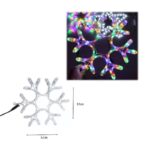 Χιονονιφάδα Led RGB Φως με καλώδιο - Christmas snowflake light LED - Image 4