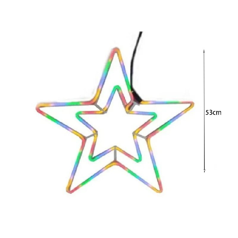 290059-1 Χριστουγεννιάτικο αστέρι LED Πολύχρωμο RGB - Christmas star - Image 2