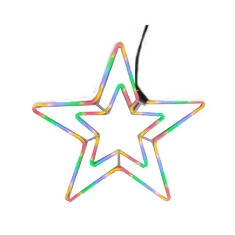 290059 Χριστουγεννιάτικο αστέρι LED Πολύχρωμο RGB - Christmas star - Image 1