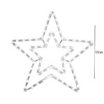 Χριστουγεννιάτικο αστέρι ψυχρό χρώμα LED 58x58cm- Christmas star - Image 2