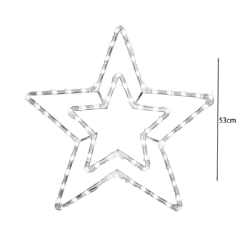 290063-1 Χριστουγεννιάτικο αστέρι ψυχρό χρώμα LED 58x58cm- Christmas star - Image 2