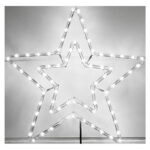 Χριστουγεννιάτικο αστέρι ψυχρό χρώμα LED 58x58cm- Christmas star