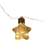 LED χριστουγεννιάτικα φωτάκια θερμό φως 3m 10 τεμάχια - Christmas deco lights - Image 4