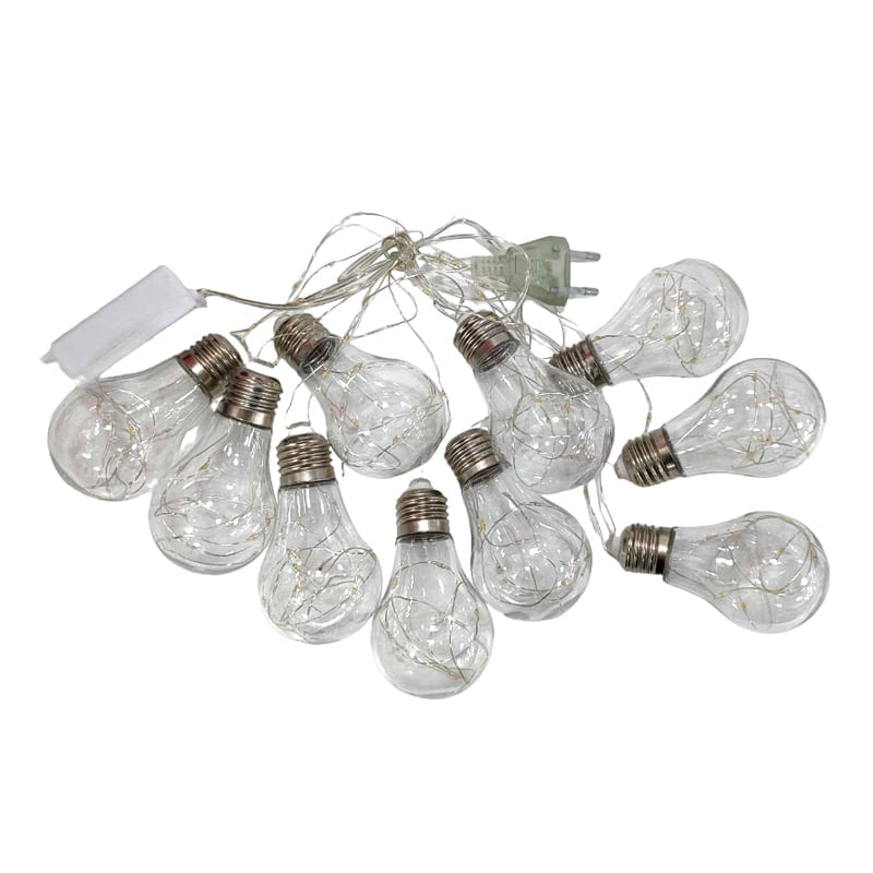 290065-1 LED χριστουγεννιάτικα φωτάκια θερμό φως 3m 10τμχ - Christmas decoration lights warm light 10pcs - Image 7