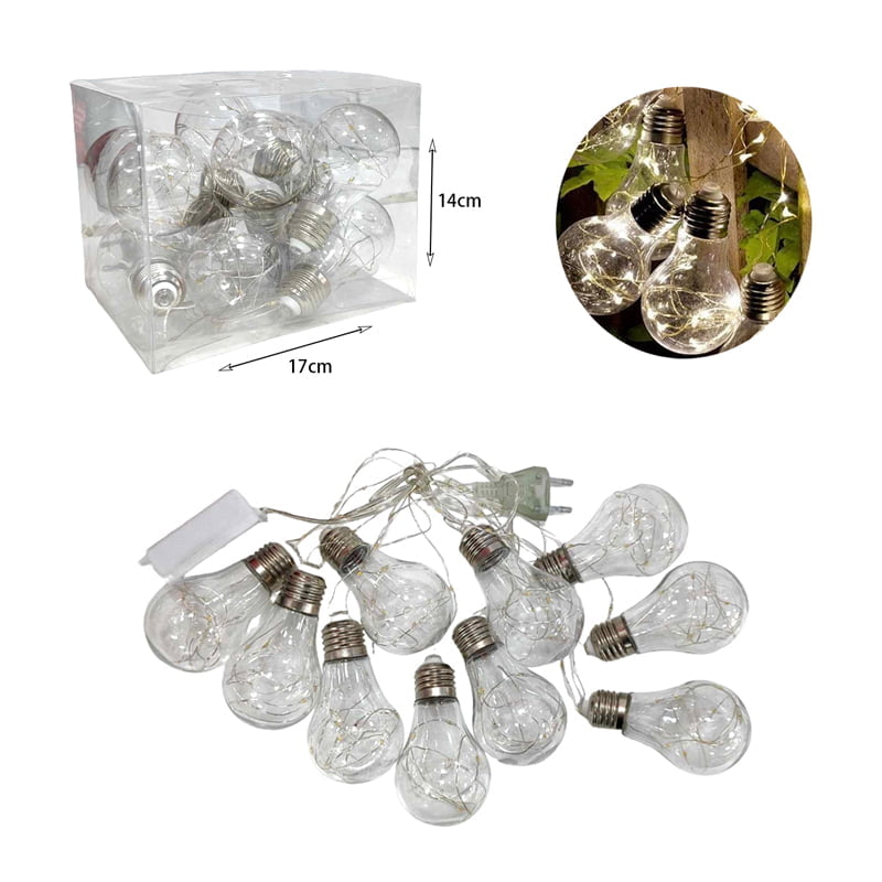 290065-2 LED χριστουγεννιάτικα φωτάκια θερμό φως 3m 10τμχ - Christmas decoration lights warm light 10pcs - Image 9