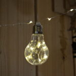 LED χριστουγεννιάτικα φωτάκια θερμό φως 3m 10τμχ - Christmas decoration lights warm light 10pcs - Image 3