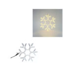 Χιονονιφάδα Led Θερμό Φως με καλώδιο - Christmas snowflake light LED - Image 2