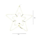 Χριστουγεννιάτικο αστέρι θερμό χρώμα LED 58x58cm- Christmas star - Image 2