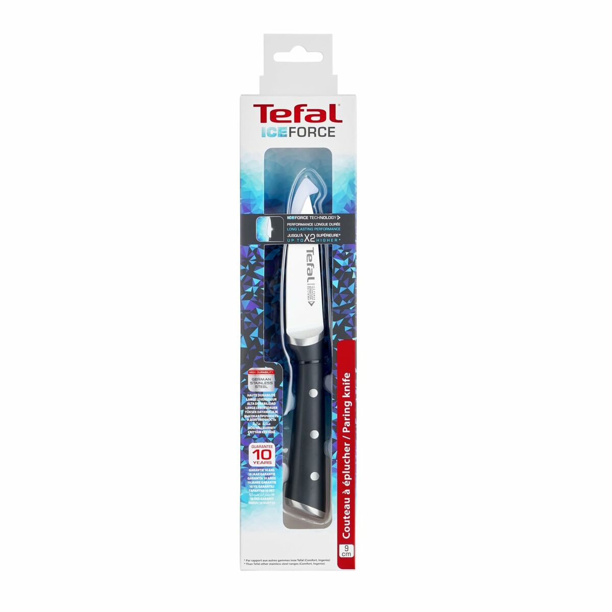 3168430274228_R130 Μαχαίρι Κουζίνας Tefal K2320514 ICE FO Μαύρο Ανοξείδωτο ατσάλι 9 cm - Image 3