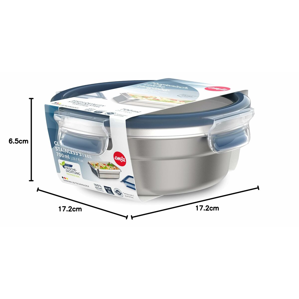 4009049538440_R20 Κυτίο Γεύματος Tefal N11502 Ασημί Ανοξείδωτο ατσάλι Ορθογώνιο 0,72 l - Image 3
