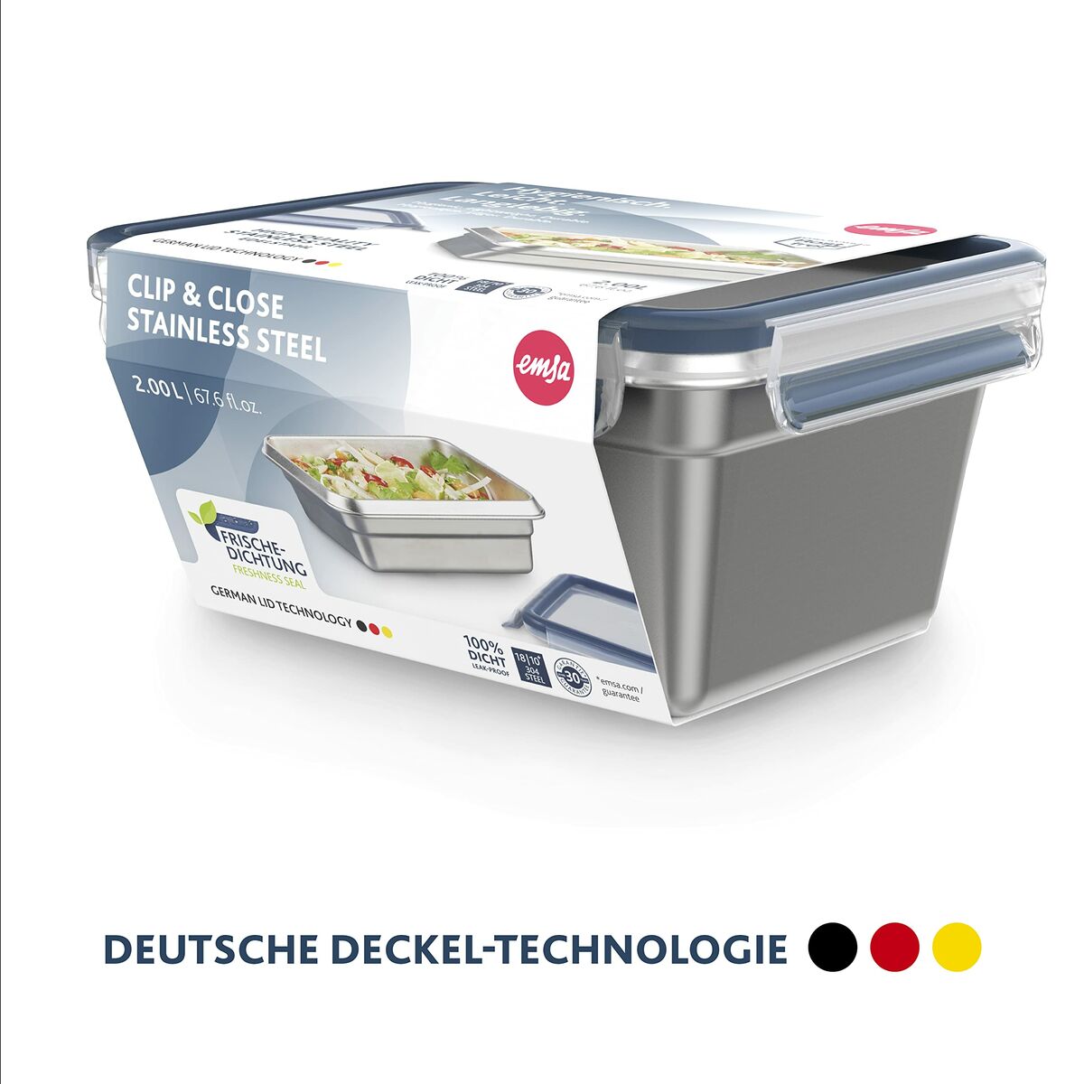 4009049538488_R100 Κυτίο Γεύματος Tefal N11506 Ασημί Ανοξείδωτο ατσάλι Ορθογώνιο 2 L - Image 3