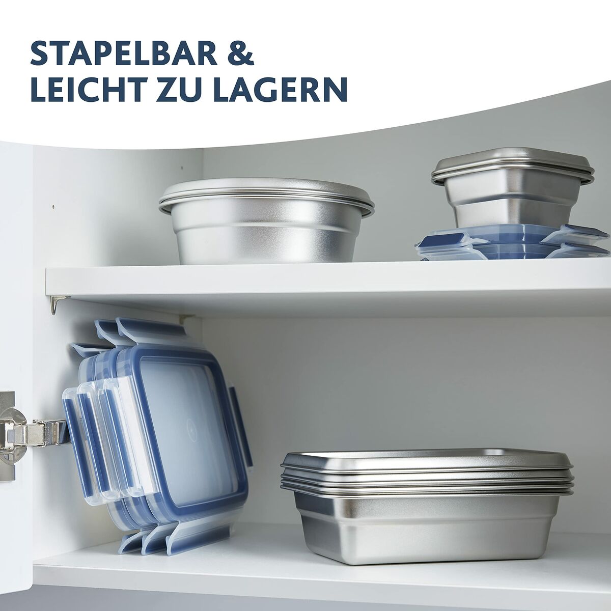 4009049538488_R90 Κυτίο Γεύματος Tefal N11506 Ασημί Ανοξείδωτο ατσάλι Ορθογώνιο 2 L - Image 2