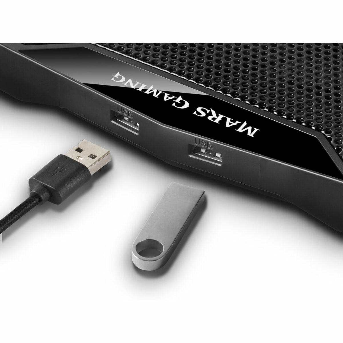 4710562757699_I90 MNBC5 Βάση Ψύξης Laptop XL με 6 ανεμιστήρες, ARGB φωτισμό & βάση κινητού - Image 2