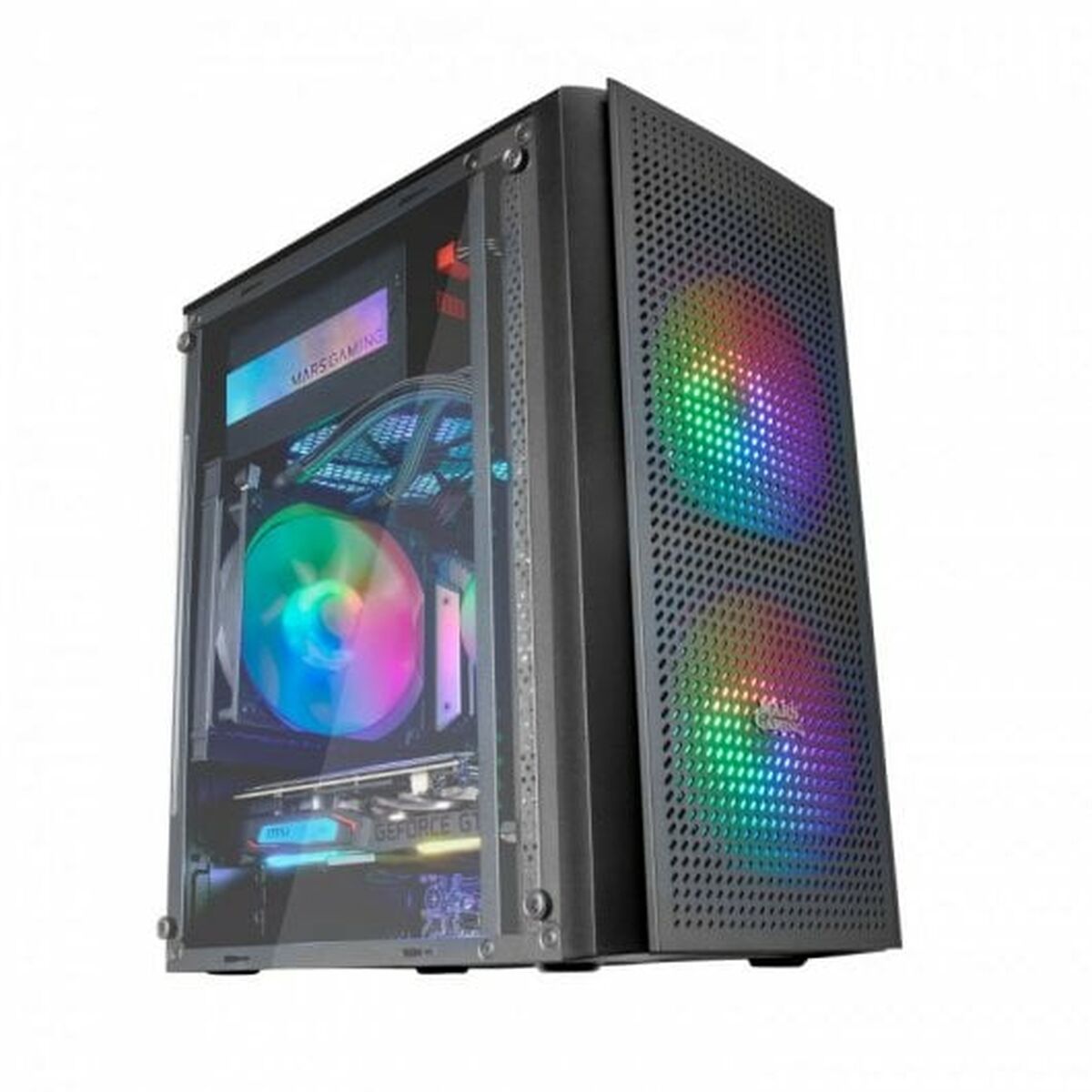 4711099471652_S7840465_P00 Κουτί Μέσος Πύργος ATX Mars Gaming MC300 Μαύρο LED RGB RGB mATX - Image 2