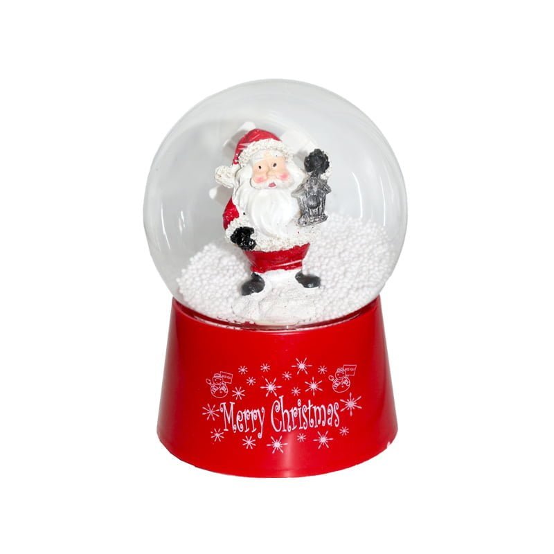 590003-1 Χριστουγεννιάτικη κρυστάλλινη μπάλα μουσικής με ελαφριά χιονονιφάδες  -  Christmas Snow Globe - Image 1
