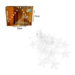 Χριστουγεννιάτικα Φωτάκια Κουρτίνα Αστεράκια Πολύχρωμο RGB 3M 16led - Christmas curtain light RGB - Image 6