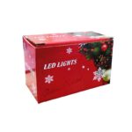 Χριστουγεννιάτικα Λαμπάκια Κουρτίνα 200 LED Θερμό Χρώμα με Διαφανές Καλώδιο 3m x 80cm - Christmas lights LED warm light - Image 3