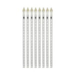 Χριστουγεννιάτικη LED Βροχή Μετεωριτών 8τμχ x 50cm Θερμός Φωτισμός - Σταγόνες Σταλακτίτες - Christmas fallnig rain - Image 5