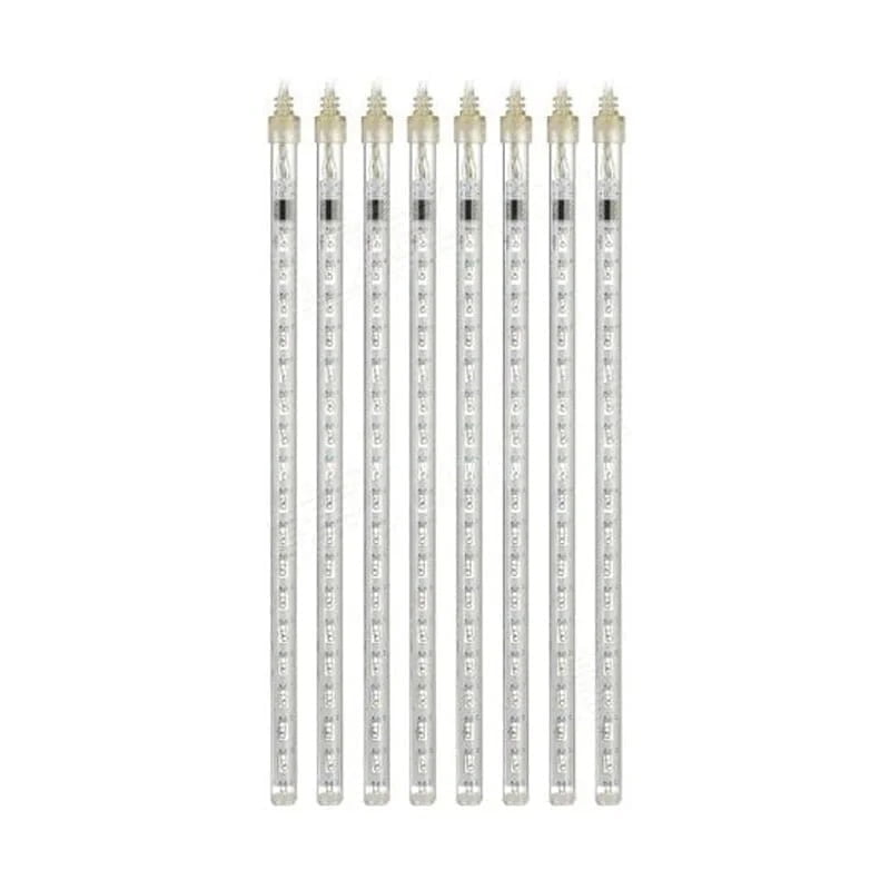 63059-1 Χριστουγεννιάτικη LED Βροχή Μετεωριτών 8τμχ x 50cm Θερμός Φωτισμός - Σταγόνες Σταλακτίτες - Christmas fallnig rain - Image 5