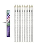 Χριστουγεννιάτικη LED Βροχή Μετεωριτών 8τμχ x 50cm Θερμός Φωτισμός - Σταγόνες Σταλακτίτες - Christmas fallnig rain - Image 4