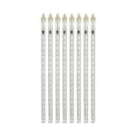 Χριστουγεννιάτικη LED Βροχή Μετεωριτών 8τμχ x 50cm Πολύχρωμος RGB Φωτισμός - Σταγόνες Σταλακτίτες - Christmas fallnig rain - Image 7