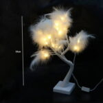 Χριστουγεννιάτικο διακοσμητικό φωτιζόμενα δεντράκια θερμό χρώμα LED 50cm 24L - Christmas tree - Image 3